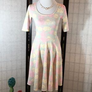 Lularoe Nicole pastel dress